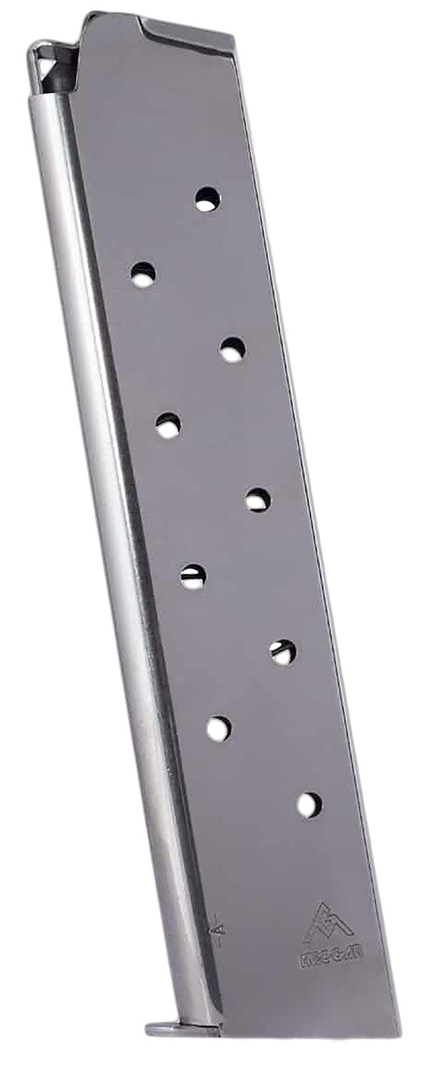 Mec-Gar MGCG4511N Nickel Carbon Steel 11rd 45 ACP Mag for 1911 Government