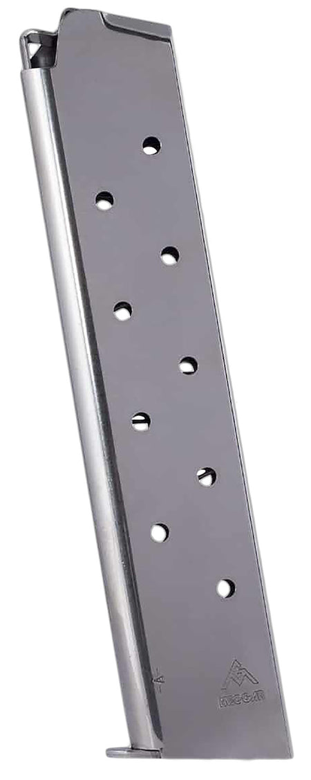 Mec-Gar MGCG4511N Nickel Carbon Steel 11rd 45 ACP Mag for 1911 Government