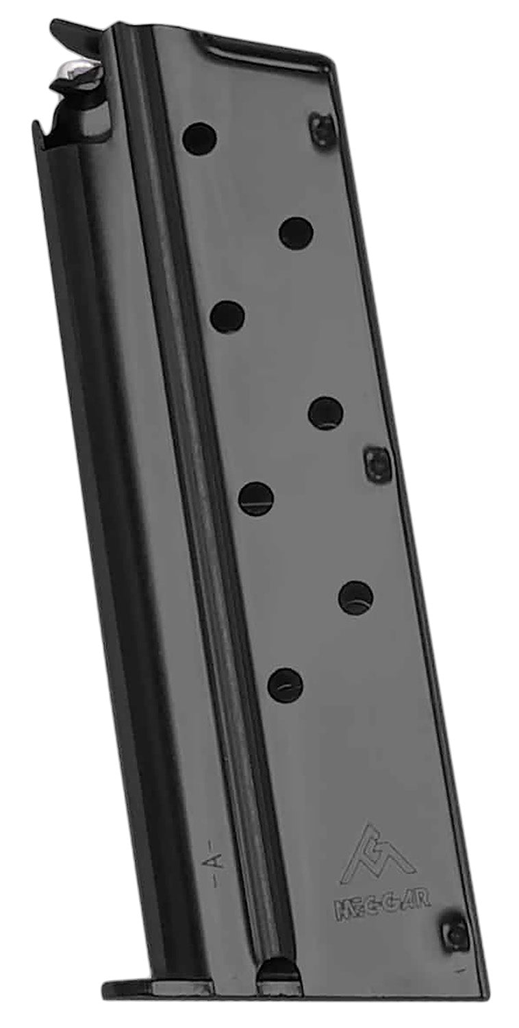 Mec-Gar 1911 Officers 9mm 8rd Black Carbon Steel Pistol Magazine