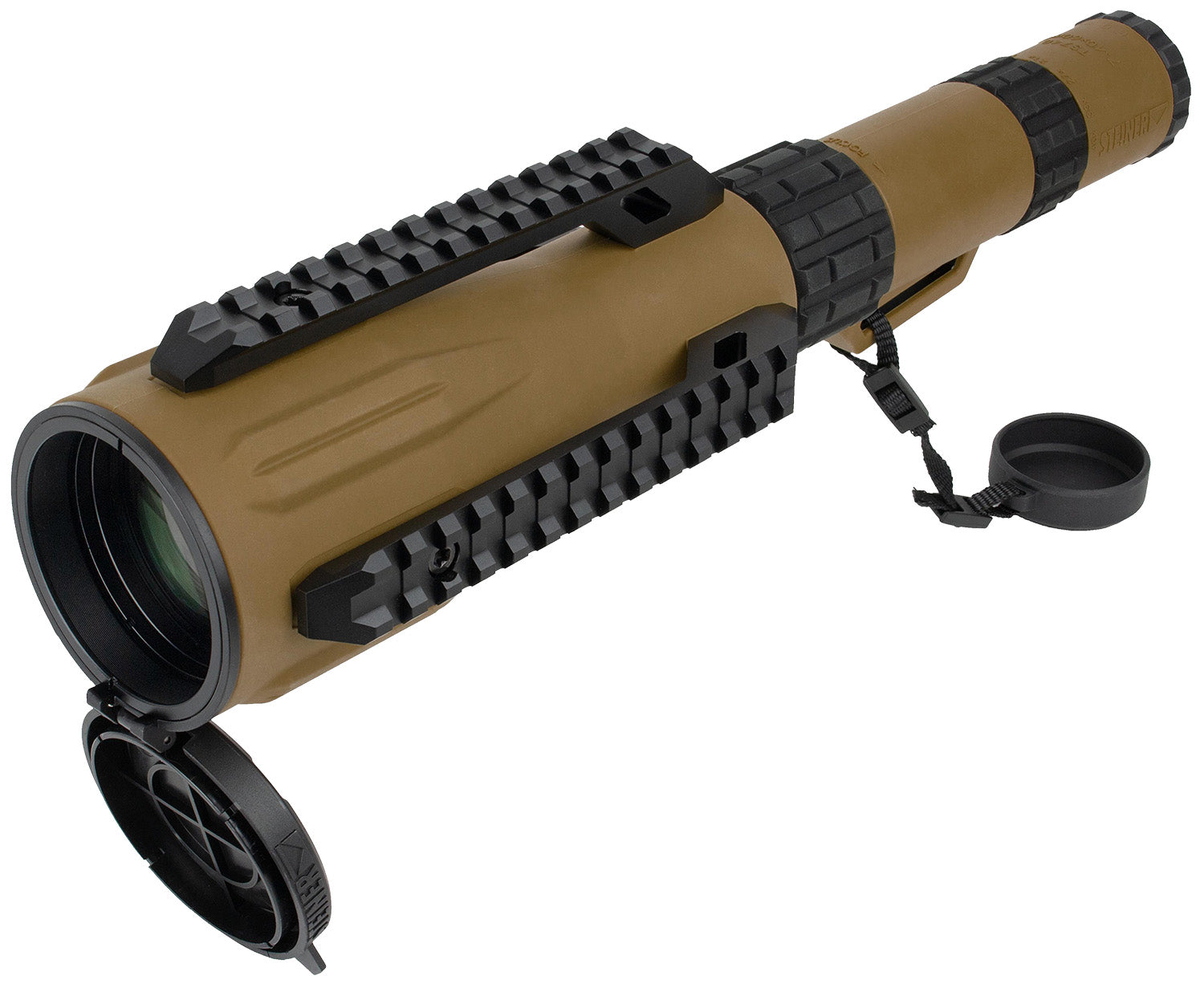 Steiner TS740 Straight 7-40x 60mm Spotting Scope Half Mil Dot Reticle Coyote Brown Finish