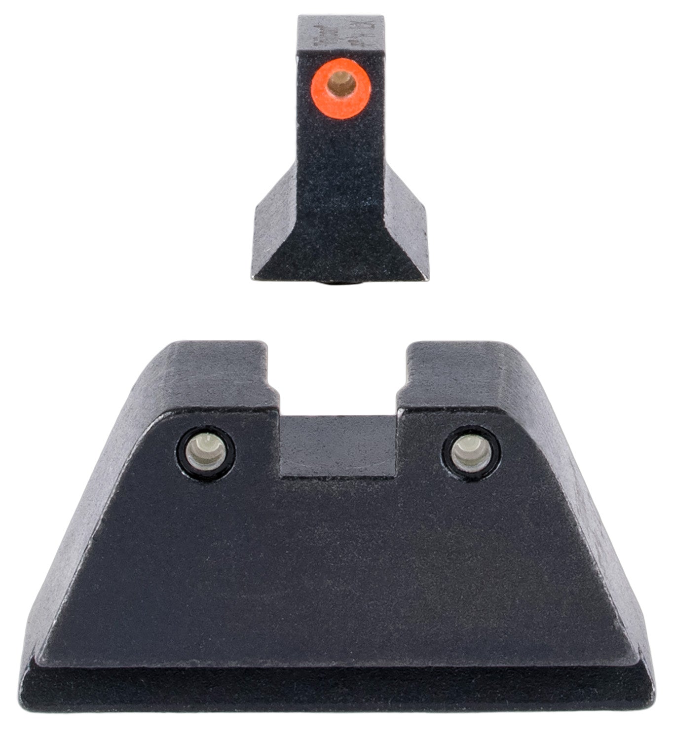 Trijicon GL201C601134 Optic Height Iron Sight Set Green Tritium Orange Front Green Tritium Rear for Glock 17/19/22 Standard