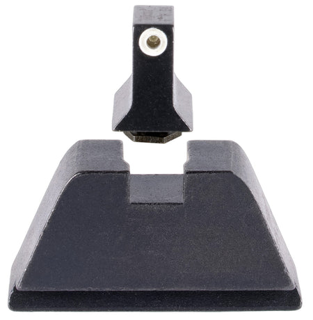 Trijicon GL201C601136 Optic Height Night Sight Set Green Tritium White Outline Front Blank Rear Glock 17/19/22 Standard
