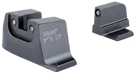 Trijicon SA240C601150 Optic Height Night Sight Set Green Tritium Black Outline Front and Rear S&W M&P M2.0 Optics Ready