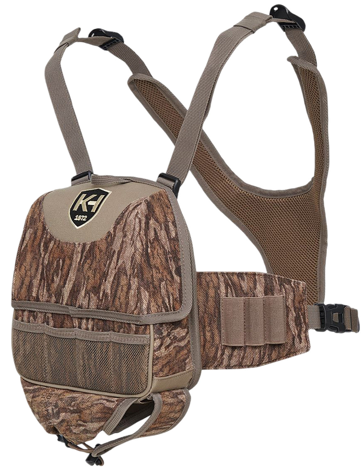 Knight & Hale KHT0103 Turkey Hunting Chest Rig Vest Mossy Oak Bottomland