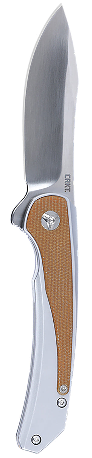 CRKT 6070 Padawan 3.01" Folding Wharncliffe 14C28N Steel Blade with Coyote Tan G10 Handle Overlays