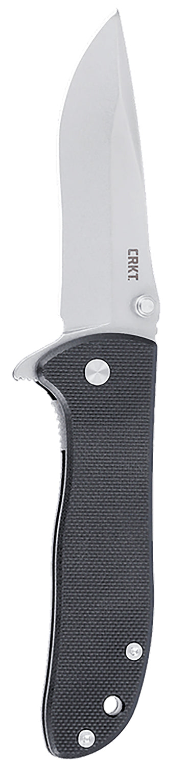 CRKT 6450D2 Drifter 2.88" Folding Drop Point D2 Steel Blade with Black Textured G10 Handle