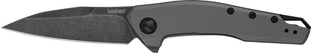Kershaw Sanctum 2.98" Folding Wharncliffe BlackWash Blade, Gray PVD Stainless Steel Handle with Pocket Clip