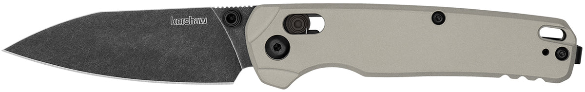 Kershaw Bel Air 3" Reverse Tanto EDC Folder CPM MagnaCut Steel Blade, Bright Nickel Aluminum Handle