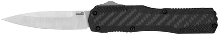 Kershaw Livewire 3.35" Out-the-Front Auto Dagger Black PVD MagnaCut Steel Blade, Black Aluminum Handle