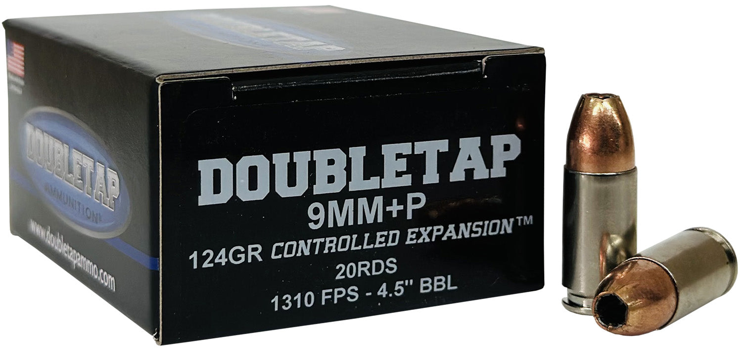 DoubleTap  +P Hollow Point 124 Grain 9mm Luger/Parabellum  091037683106