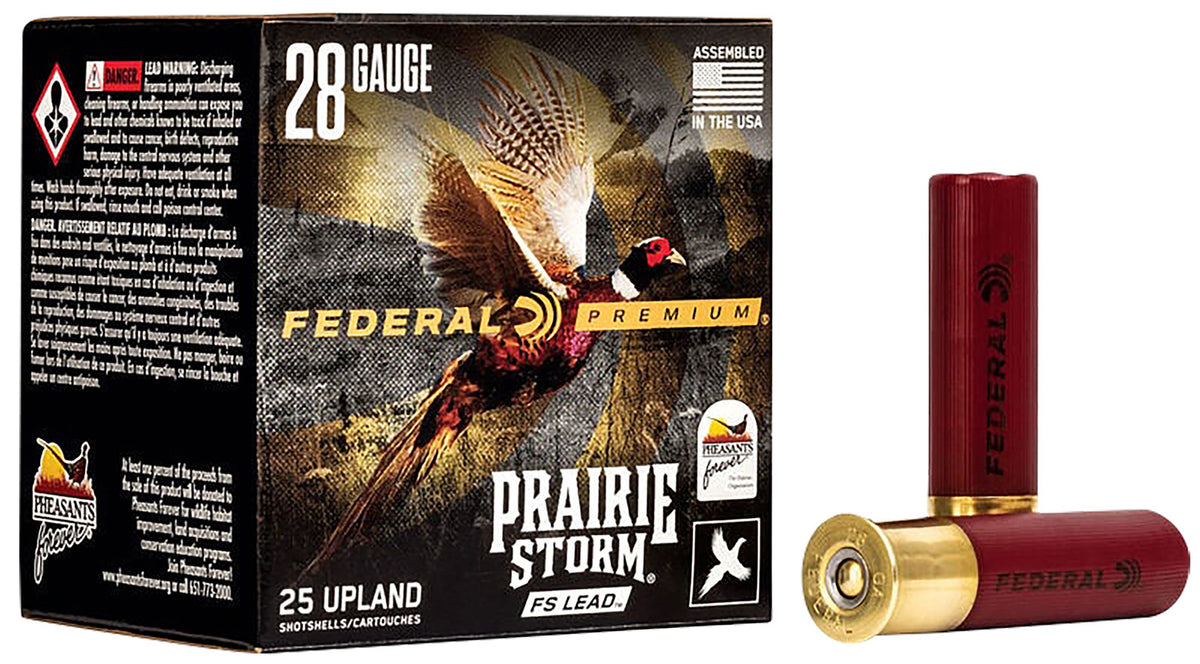 Federal 28 Gauge Shotgun Ammo Premium Prairie Storm FS 3 in 7/8 oz #6