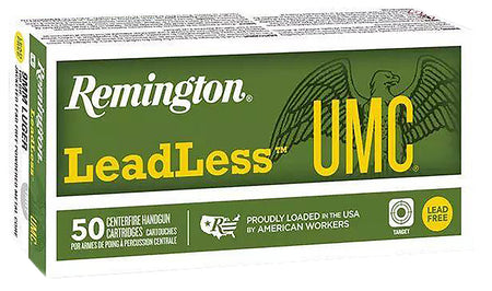 Remington 9mm Luger / Parabellum UMC Leadless 100 grain Lead Free Jacketed ammunition