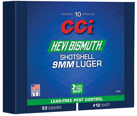 CCI 9mm Luger / Parabellum Pest Control HEVI-Bismuth #11 Shot Size 53 grain Shotshell ammunition
