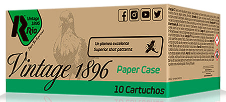 Rio Ammunition VP36FHV8 Vintage 1896 Paper Flyer 12 Gauge 2.75"  8 Shot  8435101636773