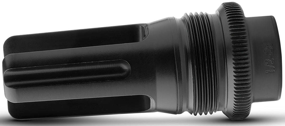Advanced Armament 65037 BlackOut Flash Hider 5.56mm 1/2"-28 tpi Black Steel