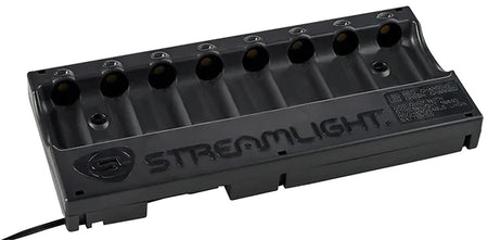Streamlight 20233 12V DC 8-Unit Bank Charger Black w/SL-59/CR123A Batteries
