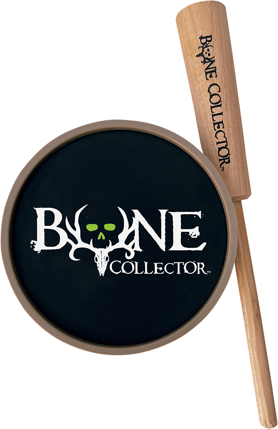 Bone Collector BC110015 Lights Out Turkey Pot Call Aluminum Surface Hardwood Striker