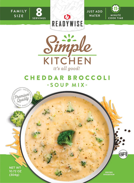Simple Kitchen RWSK05060 Cheddar Broccoli Soup 8 Servings Per Pouch Case of 6
