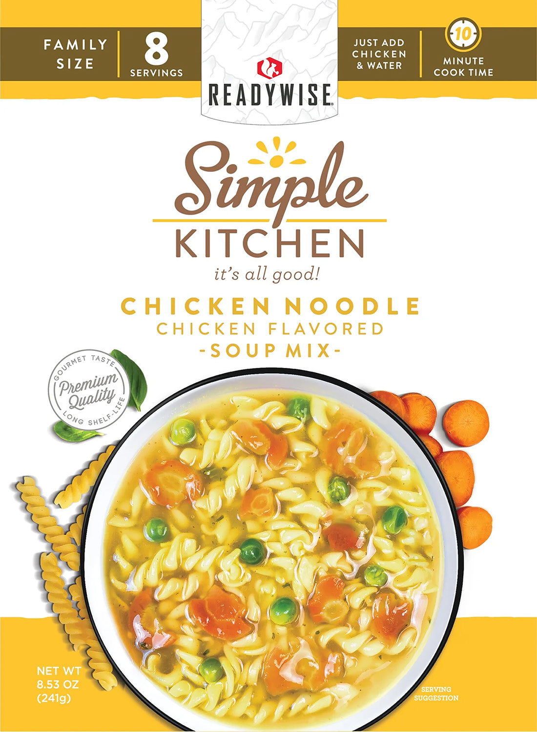 Simple Kitchen RWSK05062 Chicken Noodle Soup 8 Servings Per Pouch Case of 6