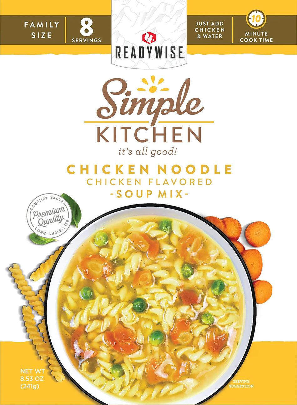Simple Kitchen RWSK05062 Chicken Noodle Soup 8 Servings Per Pouch Case of 6