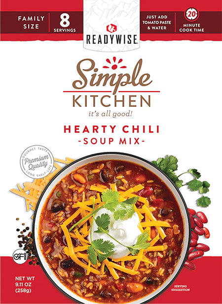 Simple Kitchen RWSK05064 Hearty Chili 8 Servings Per Pouch Case of 6