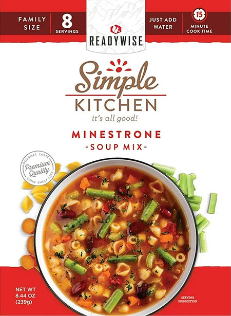 Simple Kitchen RWSK05065 Minestrone Soup 8 Servings Per Pouch Case of 6