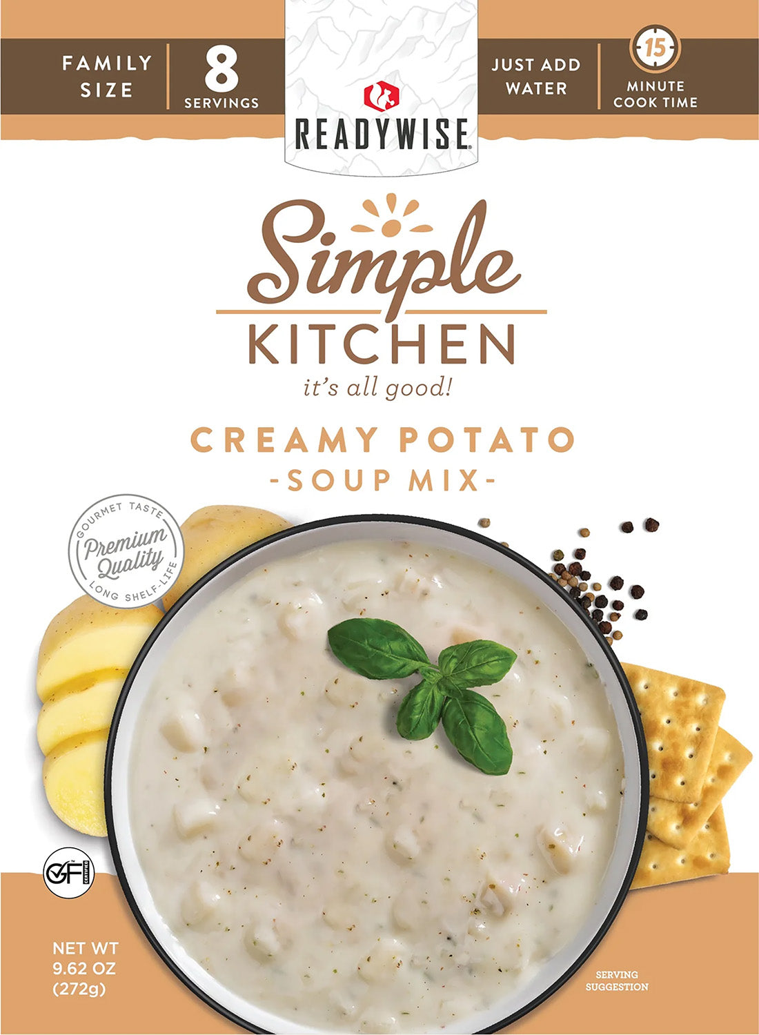 Simple Kitchen RWSK05066 Creamy Potato Soup 8 Servings Per Pouch Case of 6