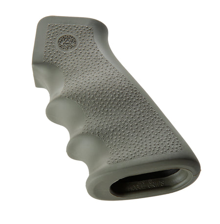 Hogue 15001 AR-15/M16 Cobblestone OD Green OverMolded Rubber Grip with Finger Grooves