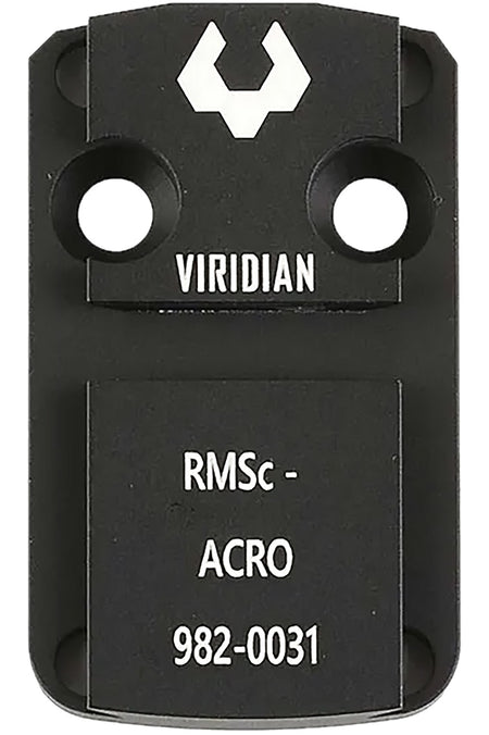 Viridian RFX44 Shield RMSc Adapter for Reflex Sight Black Anodized