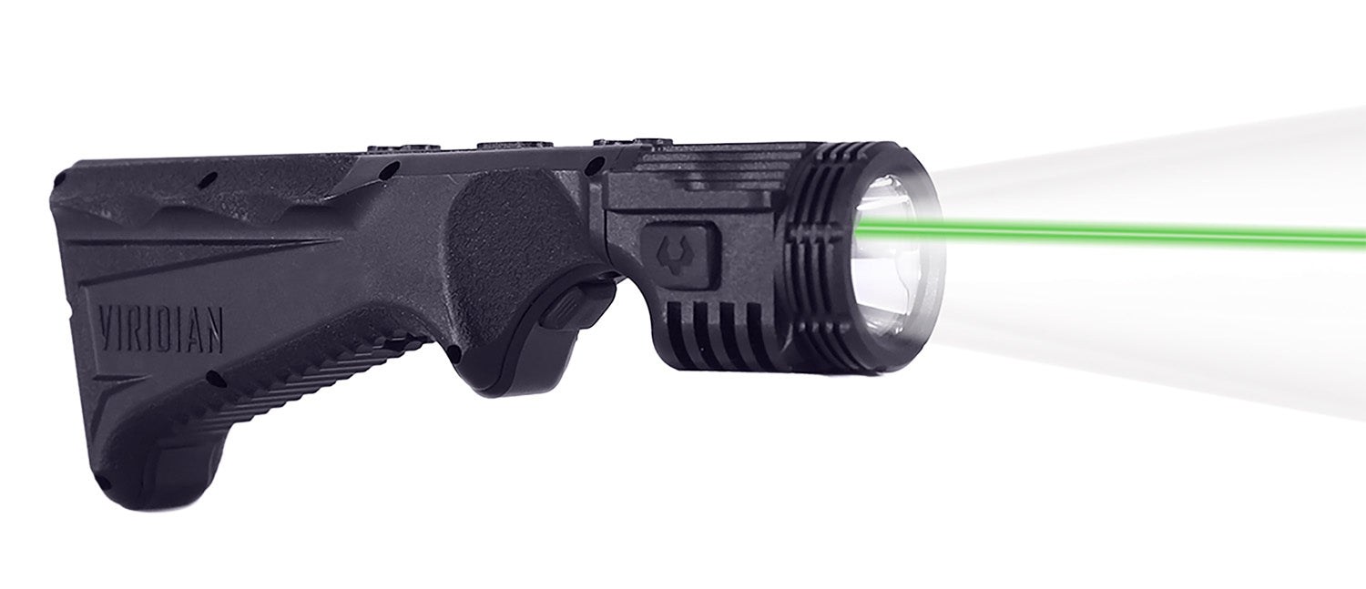 Viridian 4LUX 2K Black M-LOK Ergonomic Grip 2000 Lumen LED and Green Laser Combo