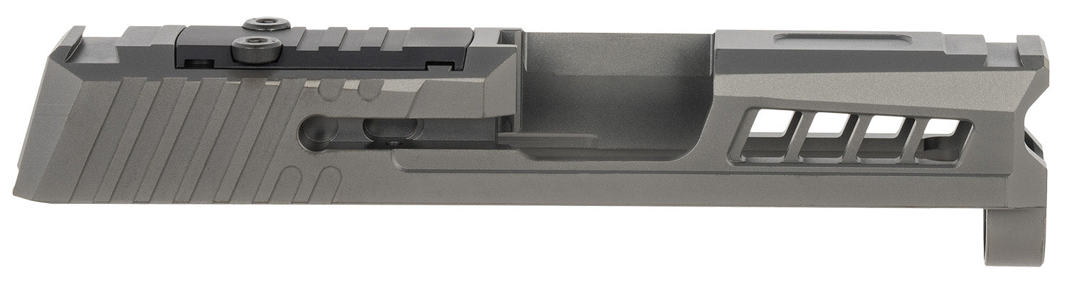 True Precision Inc TPP365SBCRMS Black DLC Axiom Optic Cut Slide Fits Sig P365