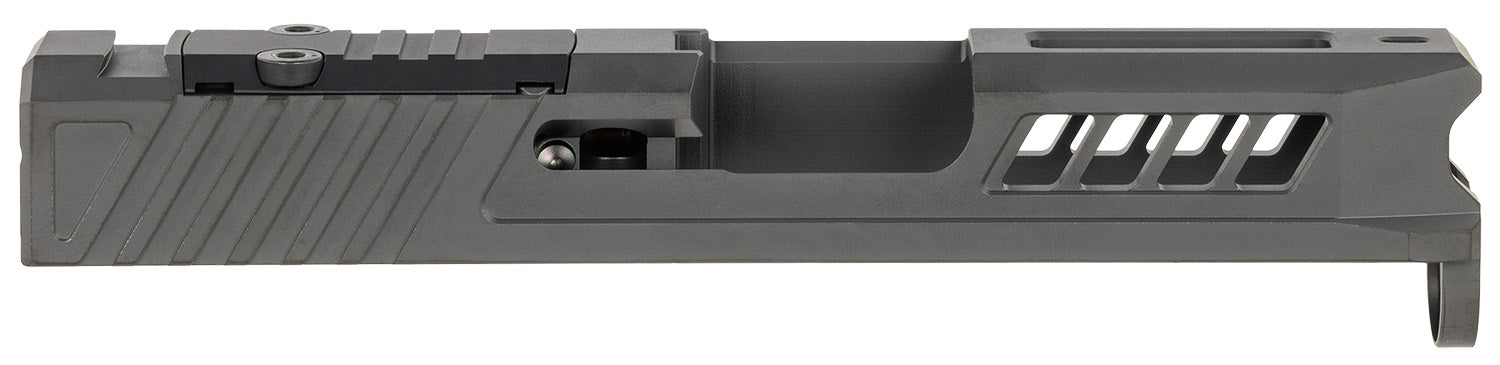 True Precision Inc TPG43SBCRMS Black DLC Axiom Optic Cut Slide Fits Glock 43