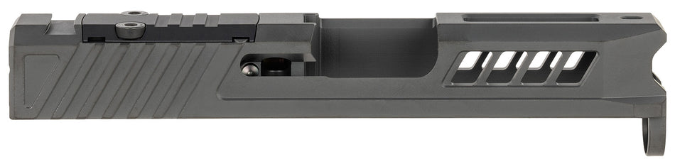 True Precision Inc TPG43SBCRMS Black DLC Axiom Optic Cut Slide Fits Glock 43