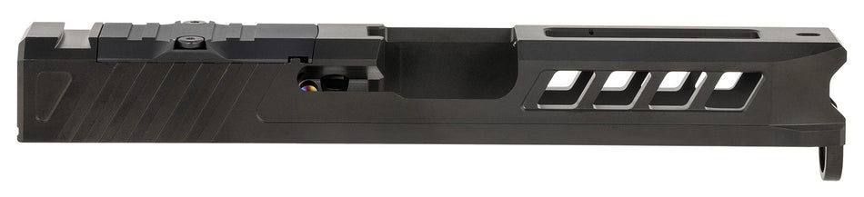 True Precision Inc TPG19SBCRMR Black DLC Axiom Optic Cut Slide Fits Glock 19 Gen1-3