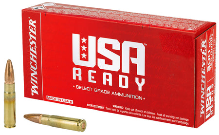 Winchester 6.8 Remington SPC  115 grain Full Metal Jacket Open Tip ammunition