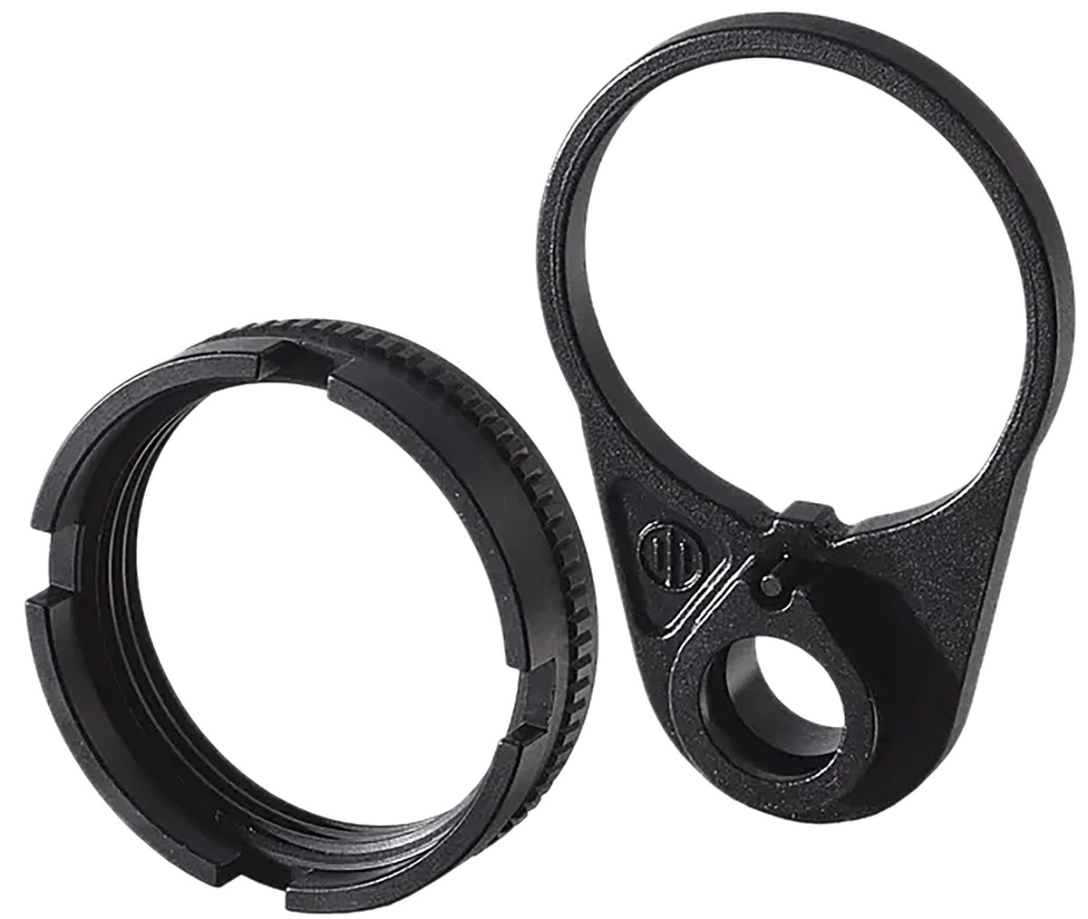 Primary Weapons Systems 4BTRLPB-1F Castle Nut Ratchet Lock with QD End Plate Black