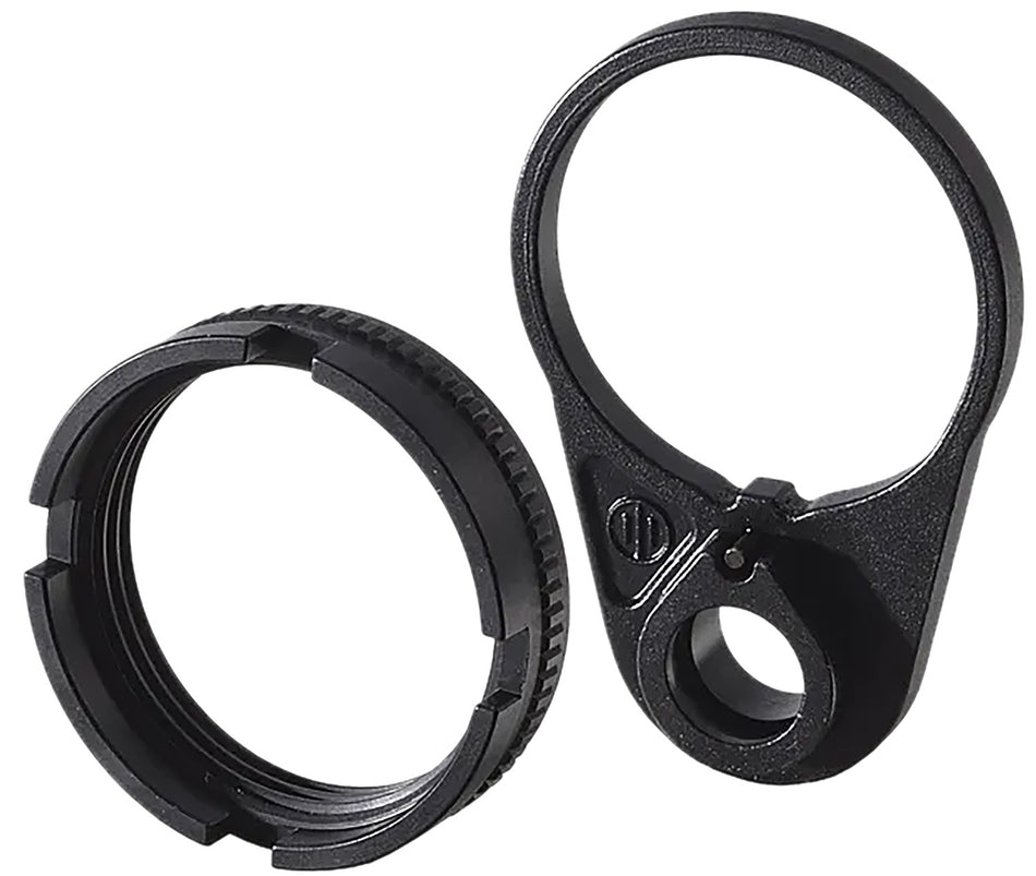 Primary Weapons Systems 4BTRLPB-1F Castle Nut Ratchet Lock with QD End Plate Black