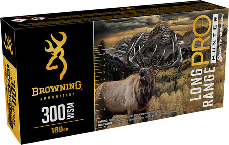 Browning .300 WSM Long Range Pro 180 grain Sierra Tipped GameKing boat-tail ammunition
