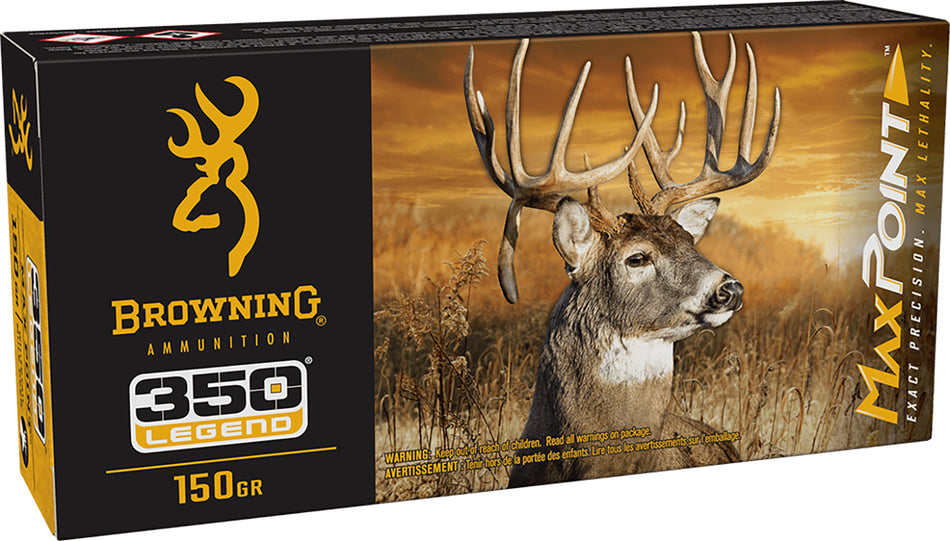 Browning Max Point Polymer Tip 150 Grain .350 Legend 2325 fps 020892232853