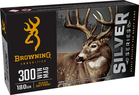 Browning .300 Winchester Mag Silver 180 grain Soft Point ammunition