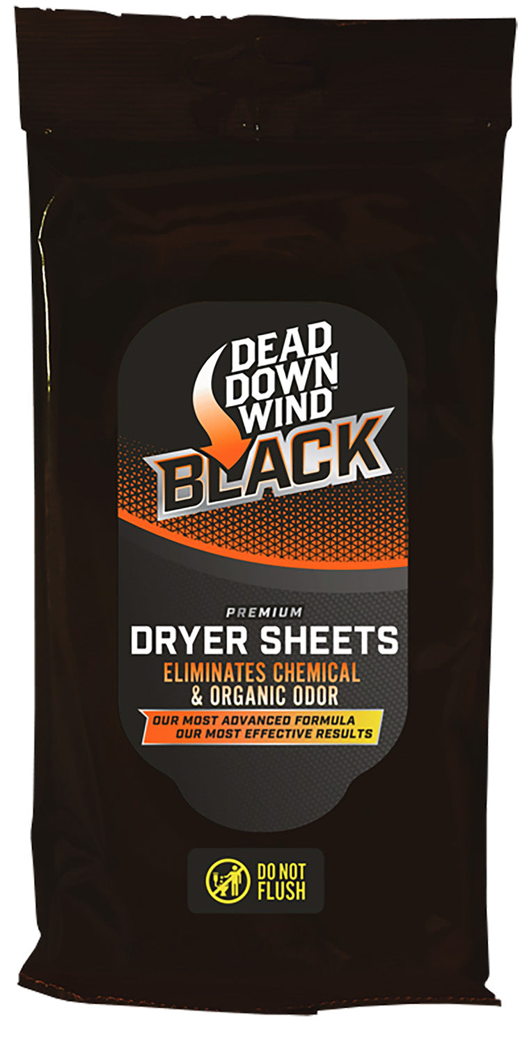 Dead Down Wind Black Premium Anti-Static Scent-Free Dryer Sheets 40 Count