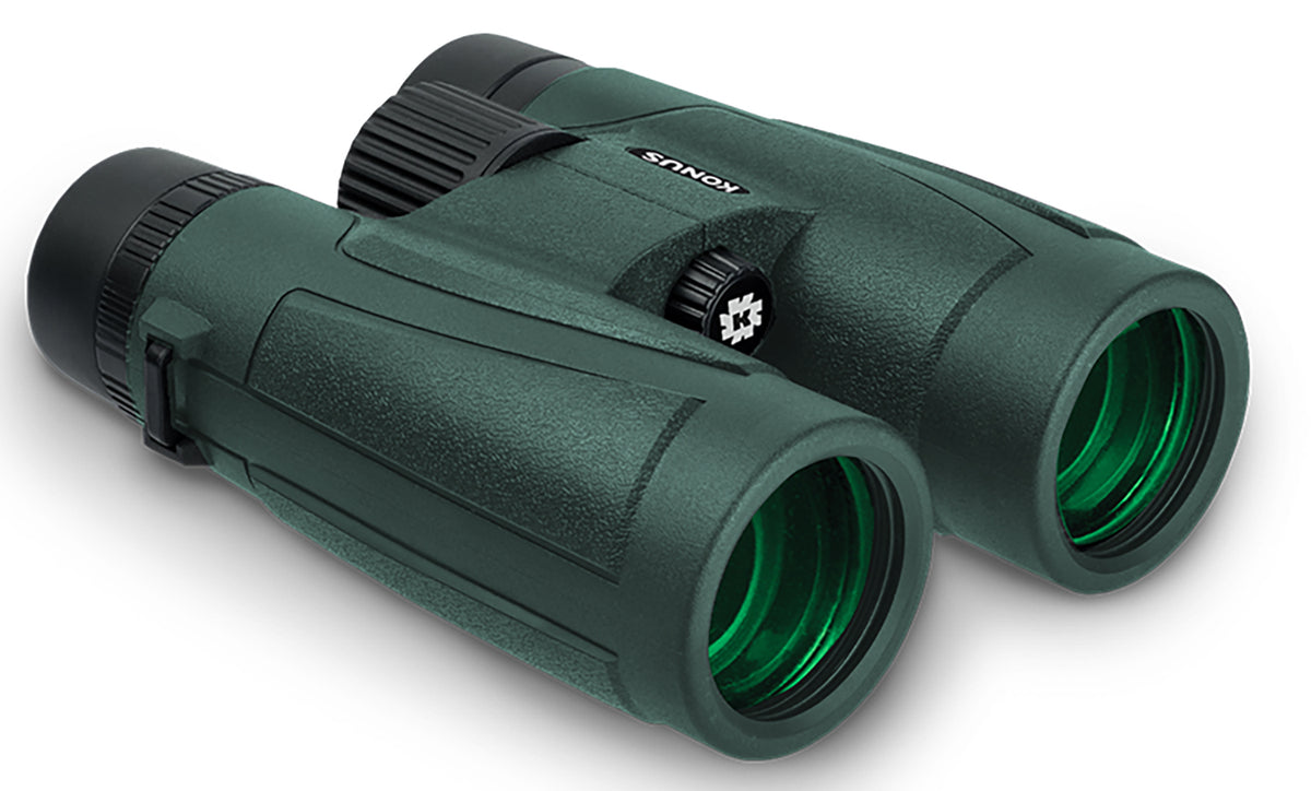 Konus 2273 Regent-HD 10x42 BaK-4 Roof Prism Wide Angle Center Focus Binoculars Black