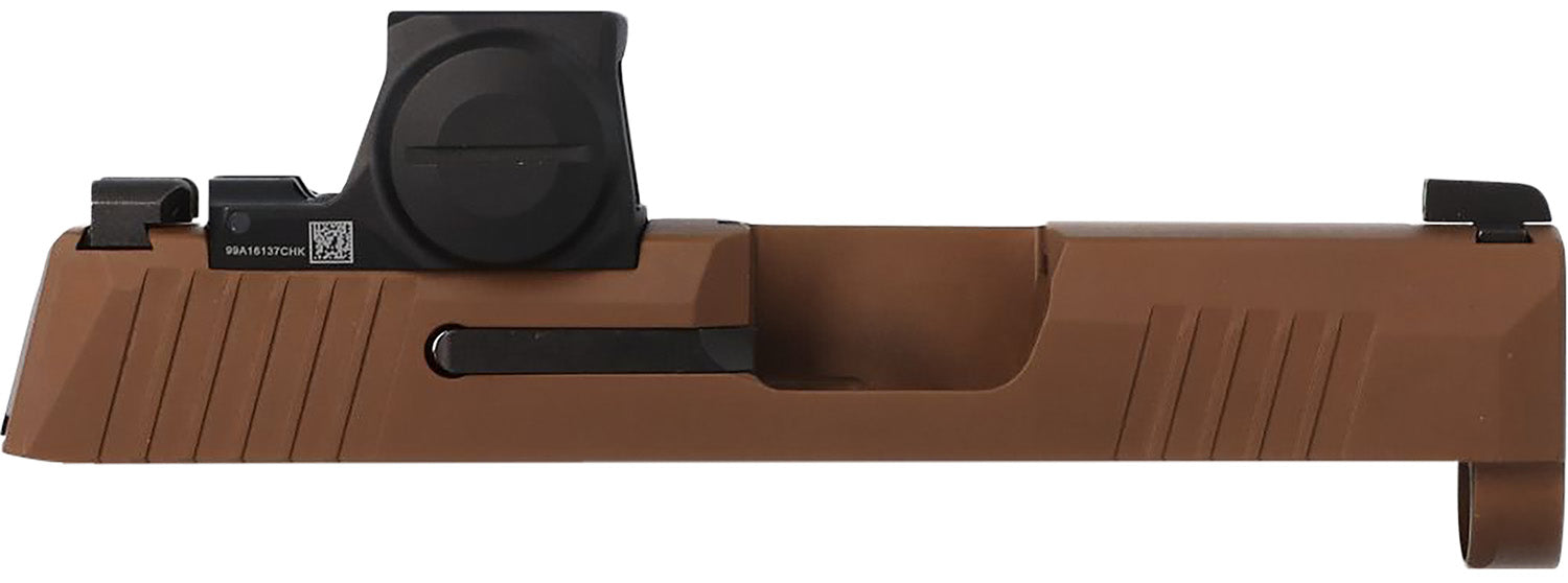 Sig Sauer P365/P365X 3.1" 9mm Coyote Brown Cerakote Stainless Serrated Slide with ROMEO-X Optic