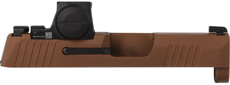 Sig Sauer P365/P365X 3.1" 9mm Coyote Brown Cerakote Stainless Serrated Slide with ROMEO-X Optic