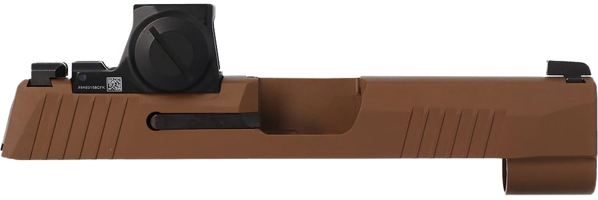 Sig Sauer P365XL Factory 3.7" 9mm Coyote Tan Cerakote Stainless Serrated Slide with ROMEO-X Optic