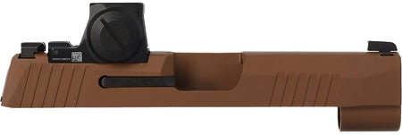 Sig Sauer P365XL Factory 3.7" 9mm Coyote Tan Cerakote Stainless Serrated Slide with ROMEO-X Optic