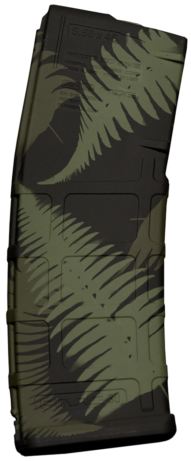 Weapon Works 228048 30rd PMAG GEN M2 MOE AR/M4 Polymer Magazine Ferns Green Camo