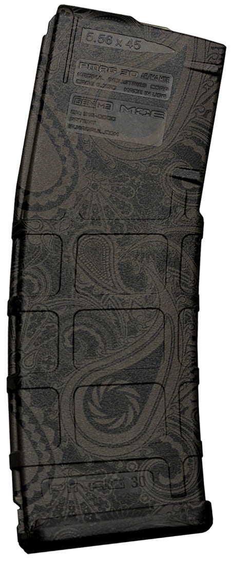 Weapon Works PMAG GEN M2 MOE 30rd AR/M4 Paisley Laser Pattern Polymer Magazine