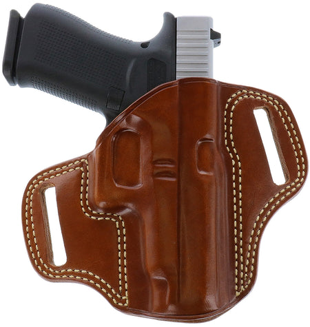 Galco CM364 Combat Master OWB Tan Leather Belt Holster for Colt King Cobra RH