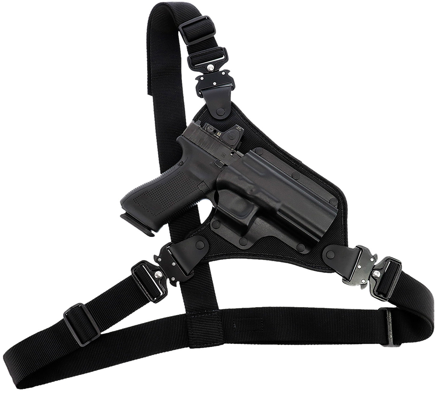 Galco HR186B High Ready Chest Carry Holster Black Nylon Foam Fits Ruger Alaskan 58" Chest